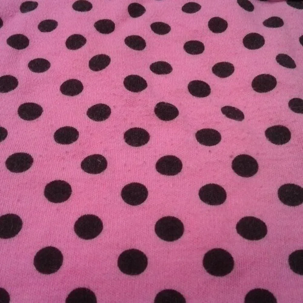 baby essentials Pink & Black 3pc Set Onesie Leggings Hat Polka Dots Ruffle 9Mo
